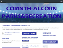 Tablet Screenshot of corinthalcornparks.com